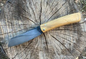 Couteau pliant 2 clous buis